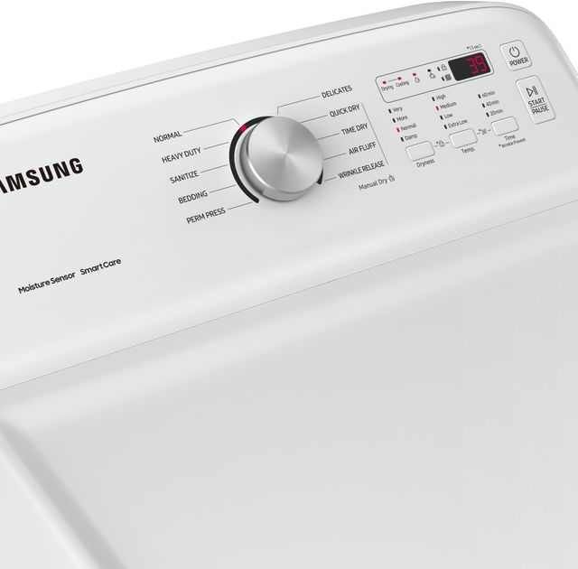 Samsung 5100 Series 7.4 Cu. Ft. White Front Load Electric Dryer 4