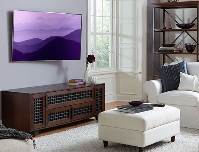 Sanus® Black Curved TV Swiveling Wall Mount 8