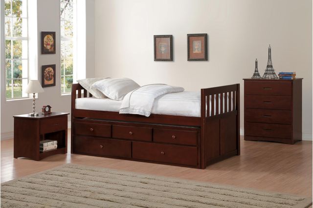 Homelegance® Rowe Twin/Twin Trundle Bed 1