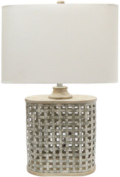 Signature Design by Ashley L208234 Deondra Metal Table Lamp Gray 