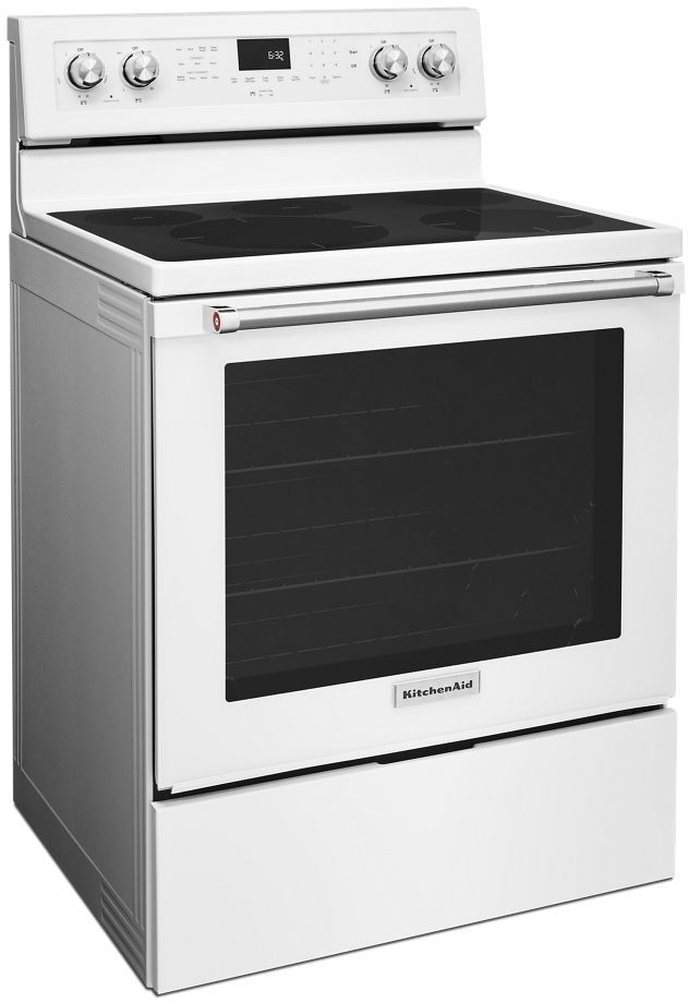 KitchenAid® 30" Stainless Steel Free Standing Electric Convection Range 12