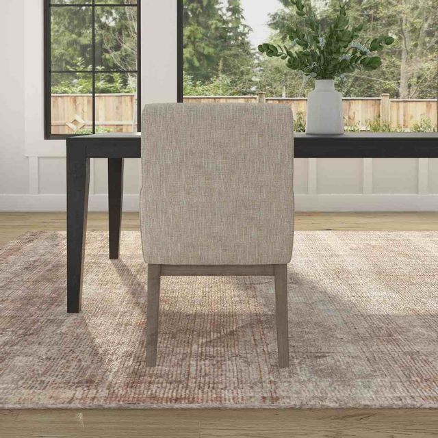 Flexsteel® Chevron Light Oak/Stone Gray Upholstered Dining Chair 8