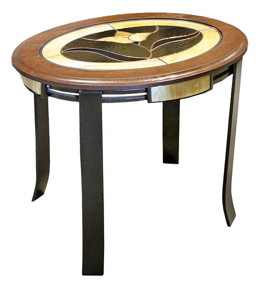Table d'extrémité ovale Oasis Forge Design® 1