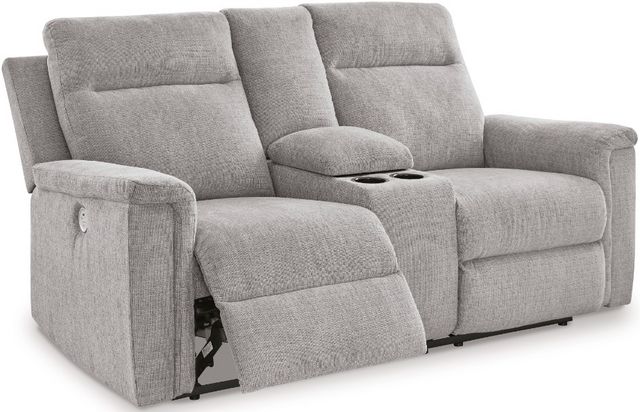 Signature Design by Ashley® Barnsana Ash Power Reclining Loveseat with ...