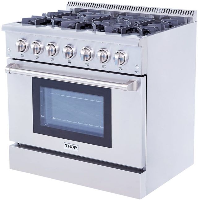 Thor Kitchen® 36" Stainless Steel Pro Style Dual Fuel Range 4