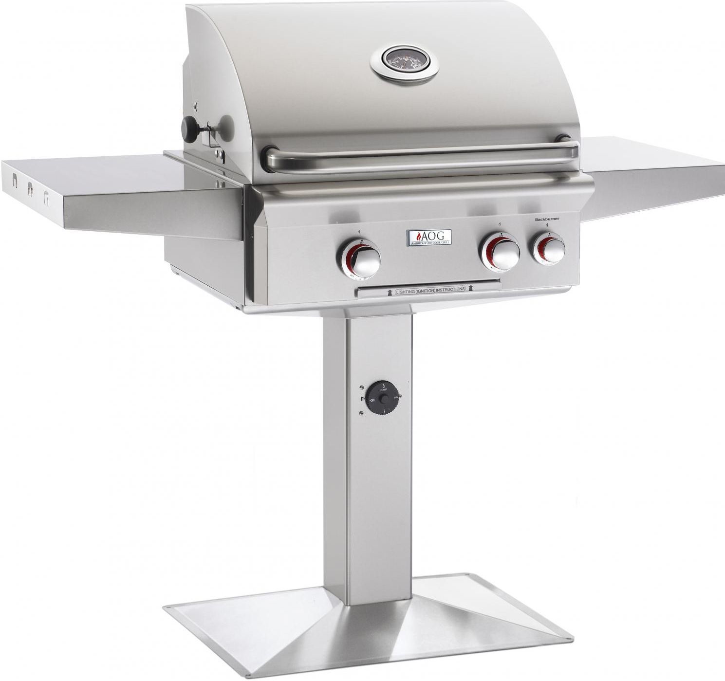American Outdoor Grill T Series 24" Patio Post Grill-Stainless Steel-24NPT