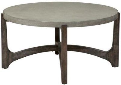 Liberty Rustic Brown Round Cocktail Table 2