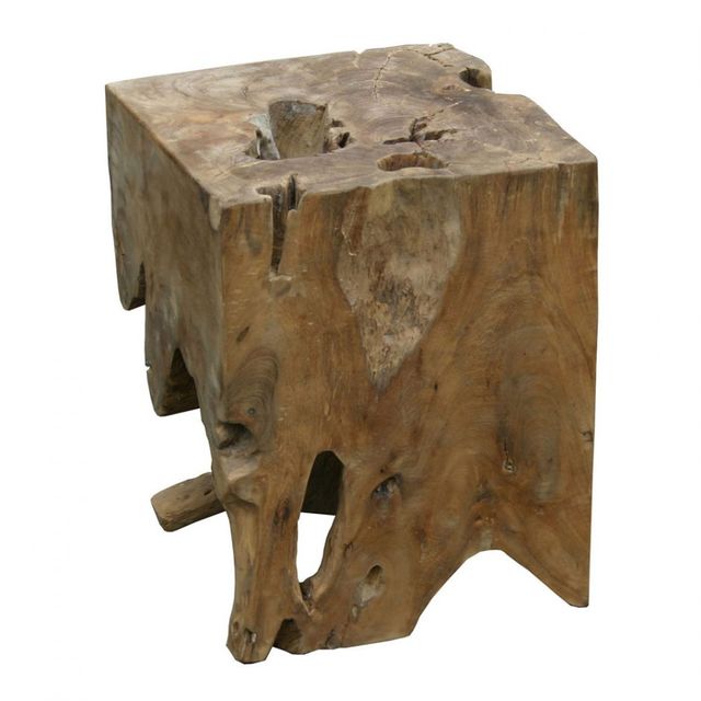 Moe's Home Collections Natural Teak Wood End Table 1