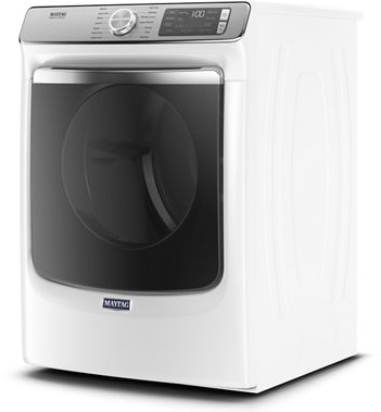 Maytag® 7.3 Cu. Ft. White Front Load Electric Dryer 1