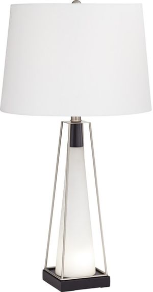 Pacific Coast® Lighting Nina White Table Lamp With Night Light