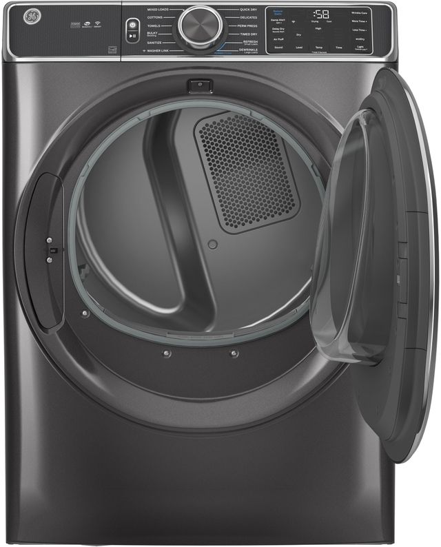 GE® 7.8 Cu. Ft. Diamond Gray Smart Front Load Electric Dryer-1