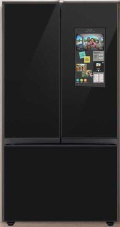 Samsung Bespoke 24 Cu. Ft. Charcoal Glass/Panel Ready Counter Depth French Door Refrigerator