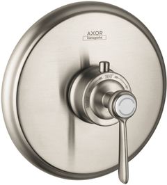 AXOR Montreux Brushed Nickel Thermostatic Trim with Lever Handle