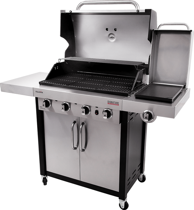 Char-Broil® Signature Series™ 57" Gas Grill-Black with Stainless Steel 2