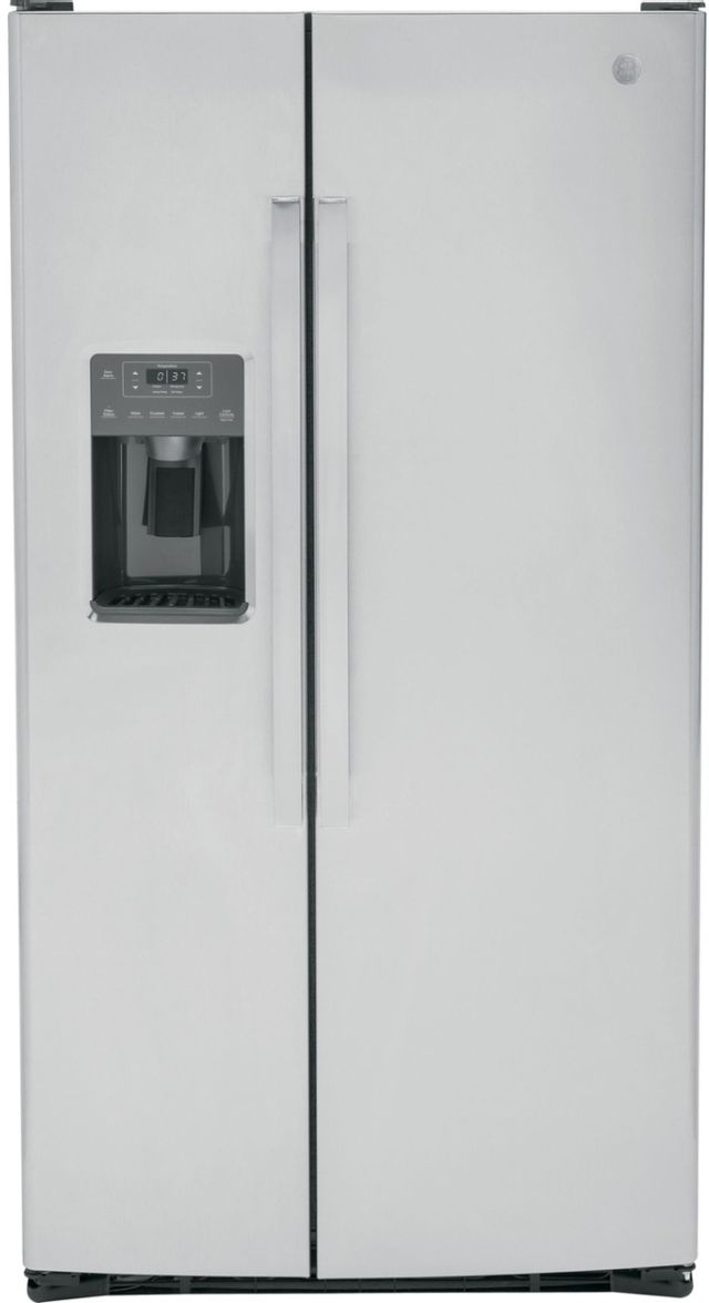 GE® 25.3 Cu. Ft. Fingerprint Resistant Stainless Steel Side-by-Side Refrigerator