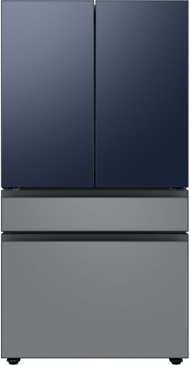 Samsung Bespoke 36" Matte Grey Glass French Door Refrigerator Middle