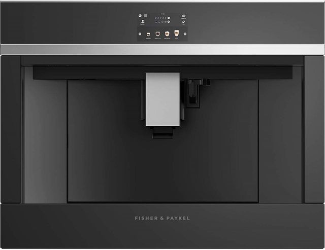 Fisher & Paykel 24” Built in Coffee Machine-Black Glass-0