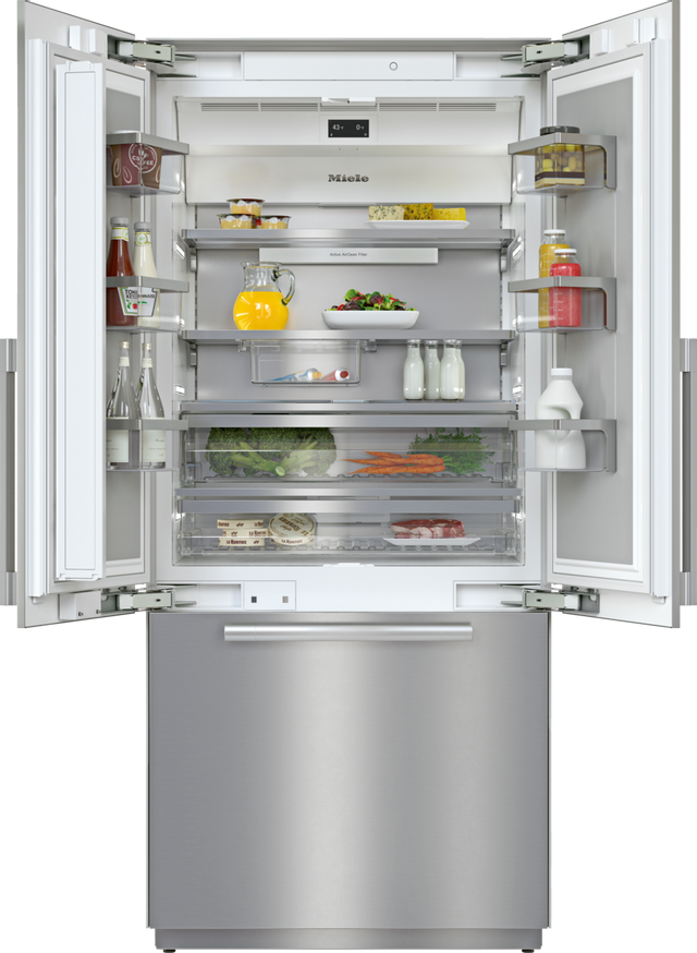 Miele MasterCool™ 19.4 Cu. Ft. Stainless Steel Built-In French Door Refrigerator-1