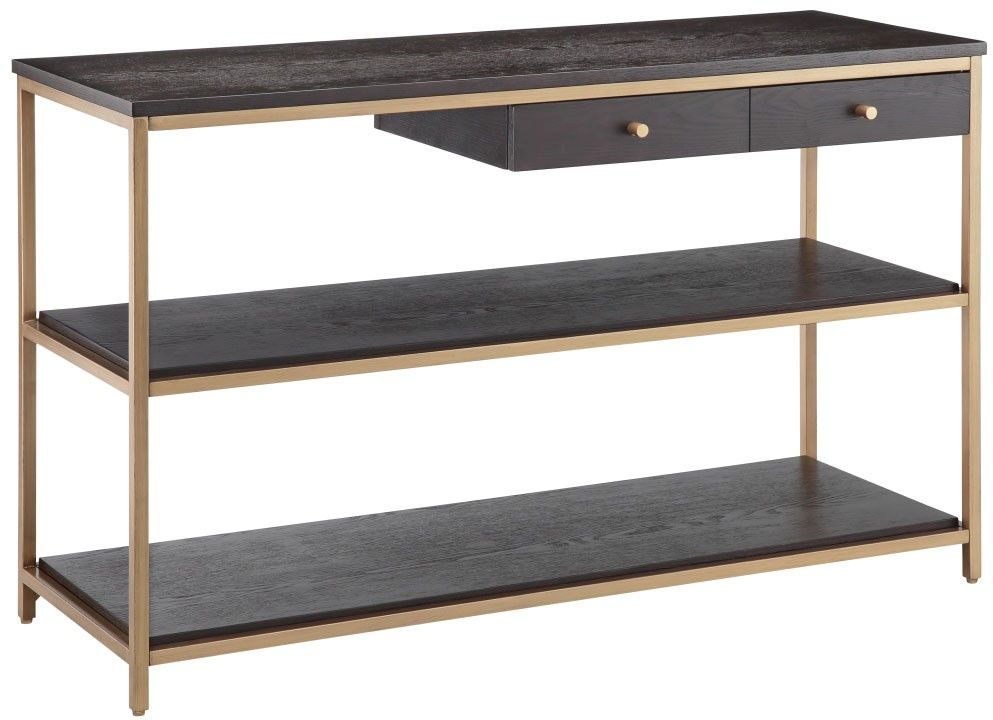 Olliix by Martha Stewart Morocco/Gold Holls Console Table