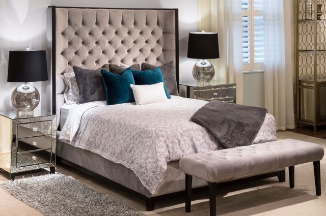 Decor-Rest® Furniture LTD Carolina 95 Beige King Bed 1