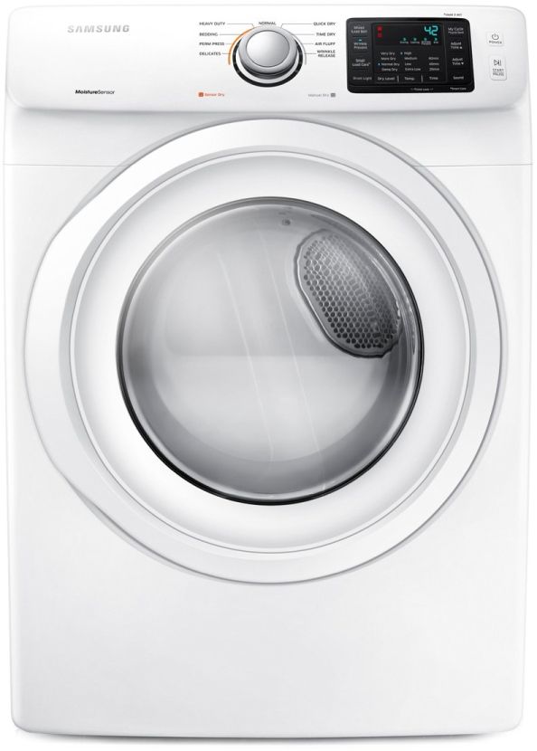 Samsung 7.5 Cu. Ft White Electric Dryer-0