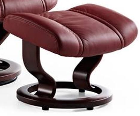 Stressless® by Ekornes® Wing Medium Classic Base Chair and Ottoman 2