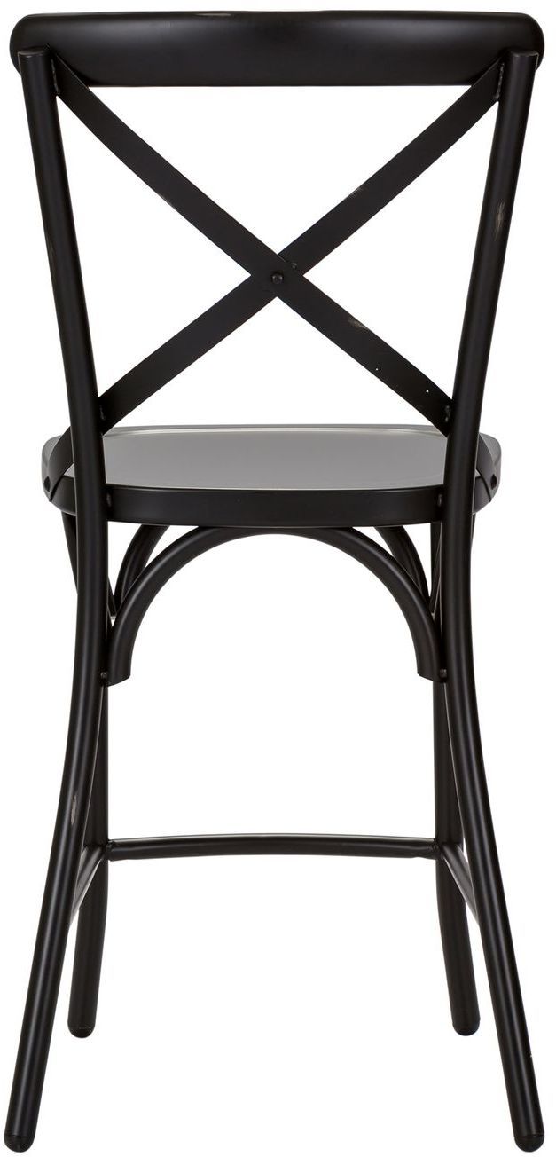 Liberty Vintage Black X Back Counter Chair - Set of 2-1