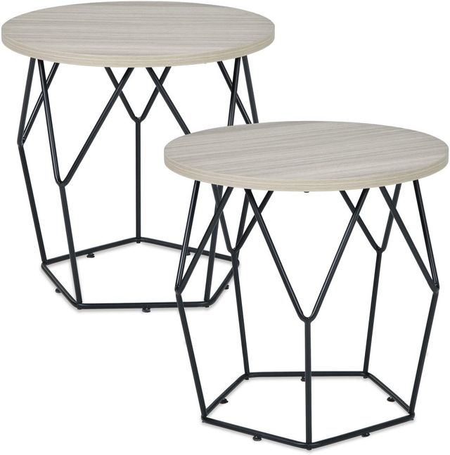 Signature Design by Ashley® Waylowe Light Brown/Black End Table 1