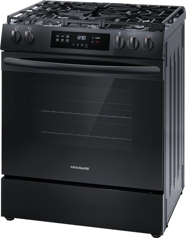 Frigidaire® 30" Black Freestanding Gas Range with Front Controls 2