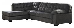 Signature Design by Ashley® Accrington 2-Piece Granite Sectional with Chaise and Sleeper