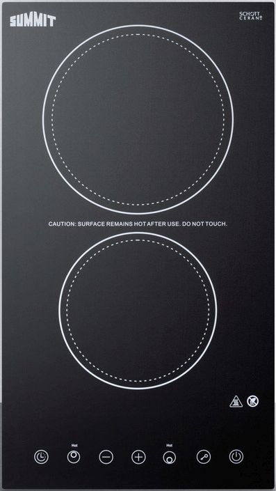 summit two burner electric cooktop