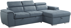 Homelegance® Berel 2-Piece Blue Sectional Sofa Set