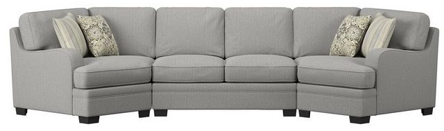 Emerald Home Analiese 3-Piece Dove Gray Cuddler Sectional Set