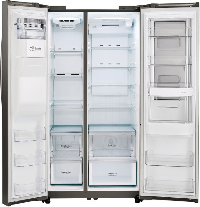 LG 21.7 Cu. Ft. Stainless Steel Counter Depth Side-By-Side Refrigerator 14