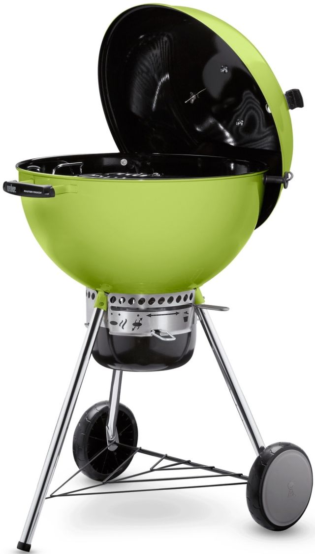 Weber Grills® Master-Touch® 22" Spring Green Portable Charcoal Grill 1