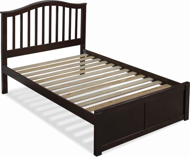 Hillsdale Furniture Schoolhouse Finley Chocolate Full Youth Arch Spindle Platform Bed-0
