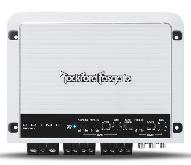 Rockford Fosgate® Prime Marine 400 Watt Full-Range Class-D 4-Channel Amplifier 0