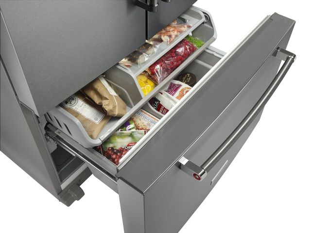 KitchenAid® 23.8 Cu. Ft. Stainless Steel with PrintShield™ Finish Counter Depth French Door Refrigerator 4