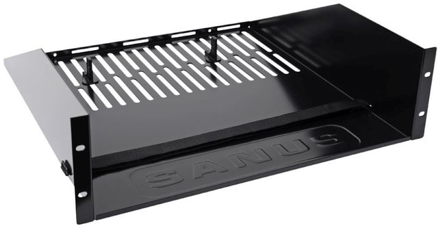 Sanus® Component Series Black 3U Rack Shelf-1