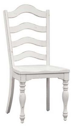 Liberty Magnolia Manor Antique White Ladder Back Side Chair