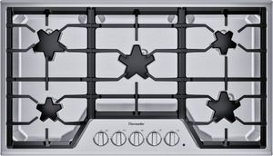 Open Box Thermador® Masterpiece® Star® 36" Gas Cooktop-Stainless Steel