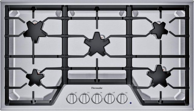 Thermador® Masterpiece® Star® 36" Stainless Steel Gas Cooktop-SGSX365TS-0
