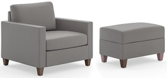 homestyles® Dylan Gray Chair and Ottoman Set