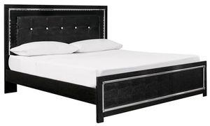 Signature Design by Ashley® Kaydell Black Upholstered King Panel Bed
