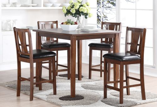 New Classic® Home Furnishings Dixon 5-Piece Dark Espresso Counter Height Table Set