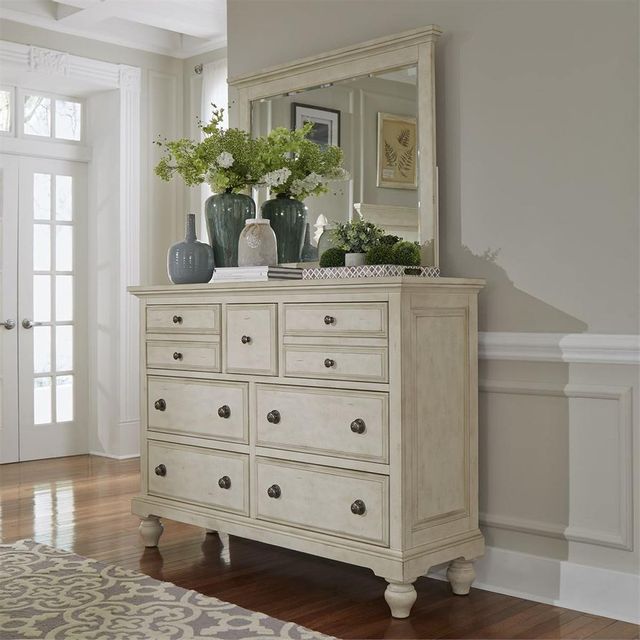 Liberty Furniture High Country 4 Piece Antique White Bedroom Set 4