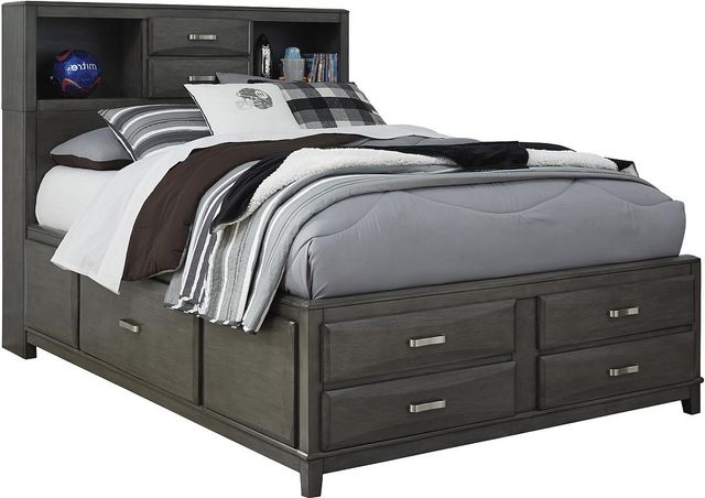 Signature Design by Ashley® Caitbrook Gray Full Storage Bed with 7 Drawers