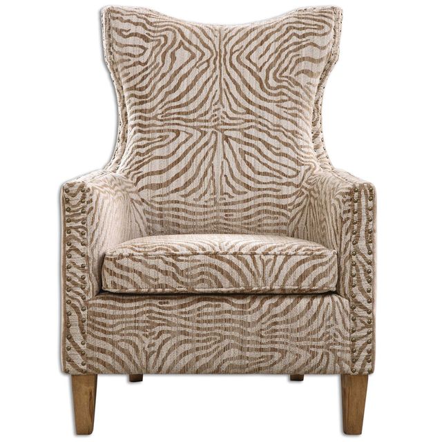 Uttermost® Kiango Plush Stripes Armchair-0