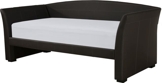 Hillsdale Furniture Montgomery Brown Faux Leather Complete Twin Daybed-0