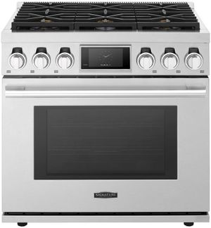 Signature Kitchen Suite 36" Stainless Steel Pro Style Natural Gas Range